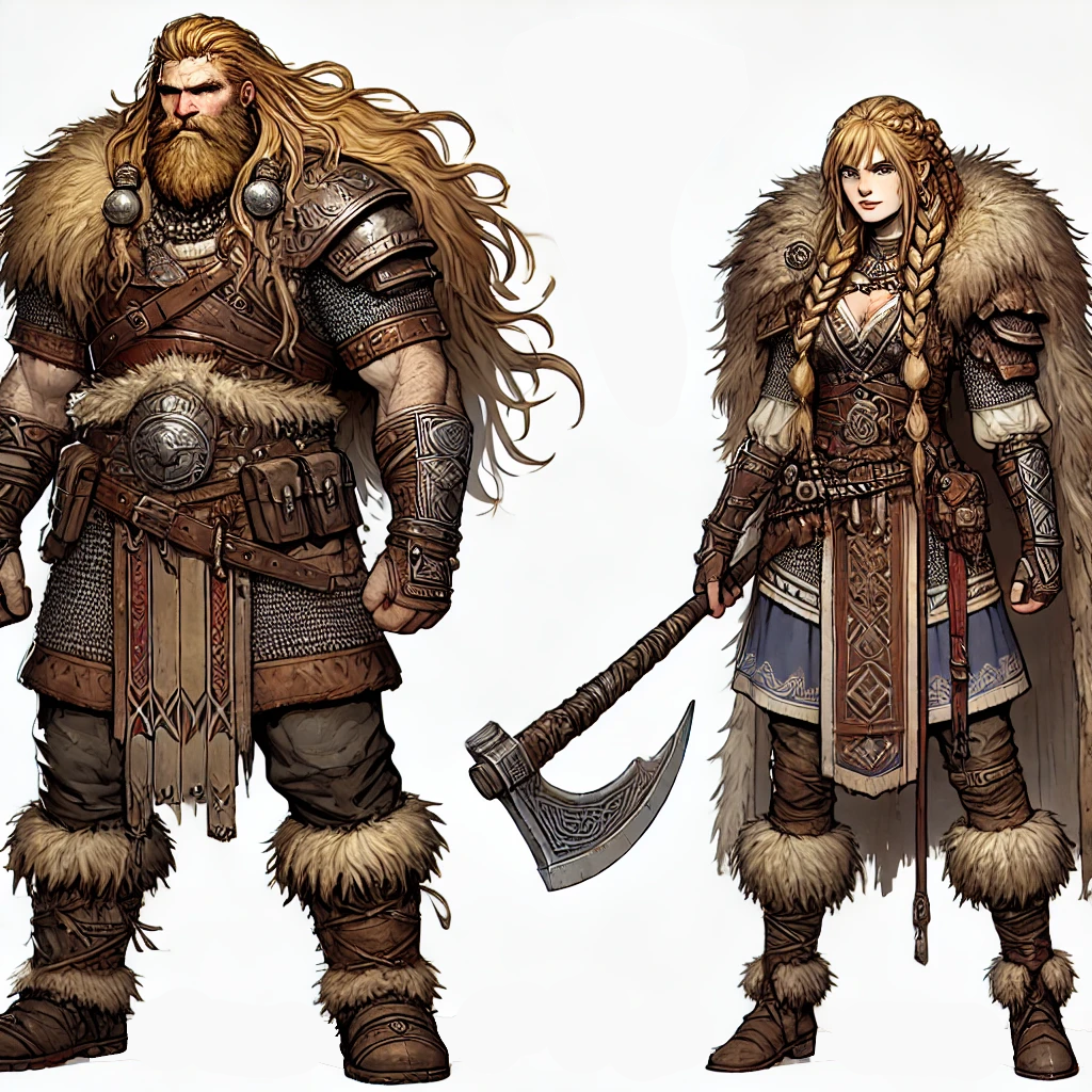 Opplander male and female